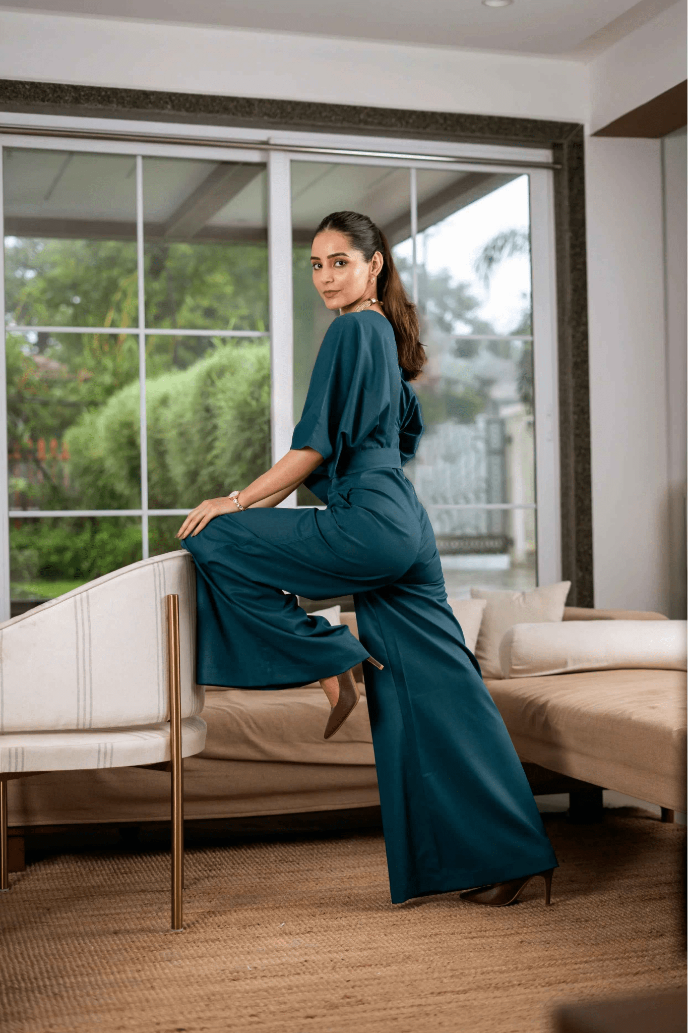 Teal Vibes Jumpsuit – Waves of Elegance